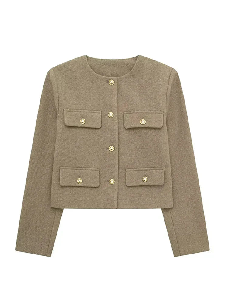 Olivia | Classic Tailored Tweed Blazer 0