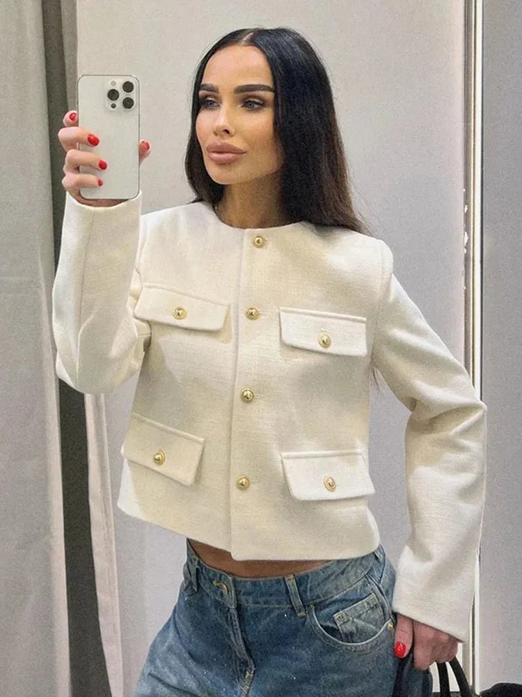 Olivia | Classic Tailored Tweed Blazer 2