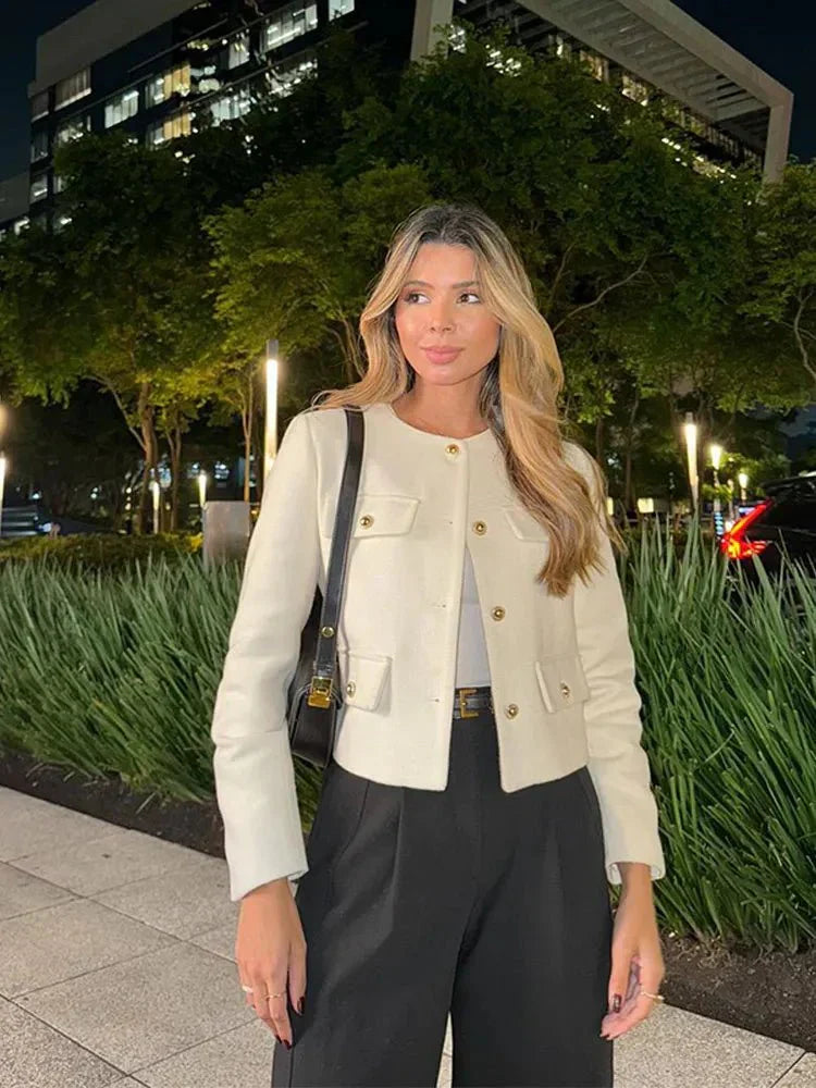 Olivia | Classic Tailored Tweed Blazer 4