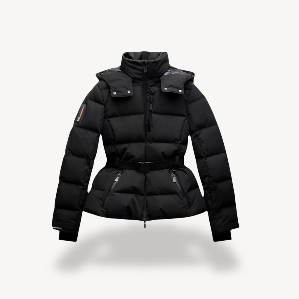 Olivia | Elegant Black Puffer Jacket For Women 0