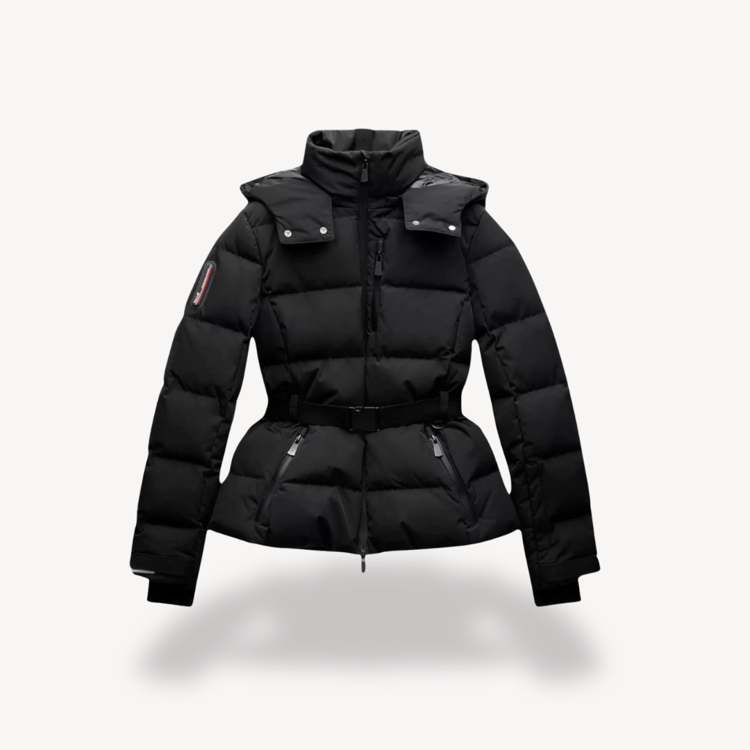Olivia | Elegant Black Puffer Jacket For Women 0