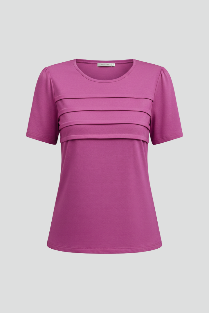 Olivia | Textured Layered Women's T Shirt for Everyday Comfort 4