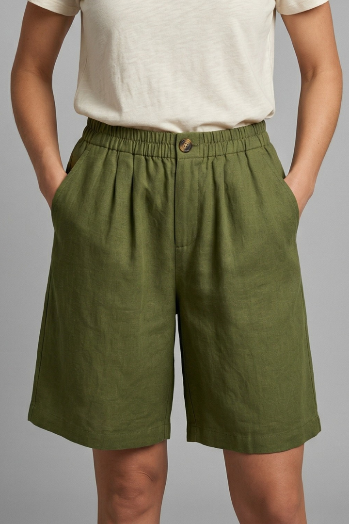 Samantha | Comfortable Mid-Length Casual Shorts 0