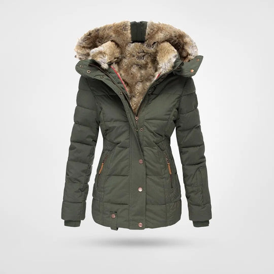 Sophia | Elegant Black Puffer Jacket for Women 1