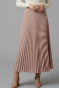 Sophia | Elegant Full Length Pleated Maxi Skirt 0