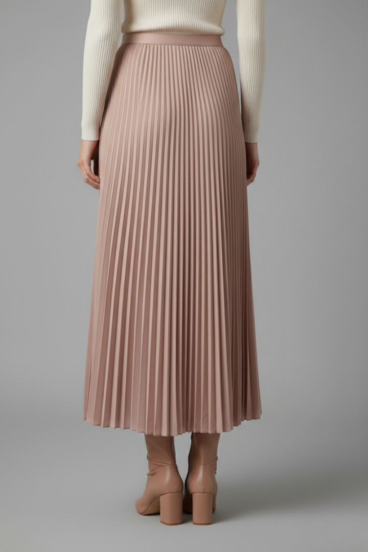 Sophia | Elegant Full Length Pleated Maxi Skirt 2