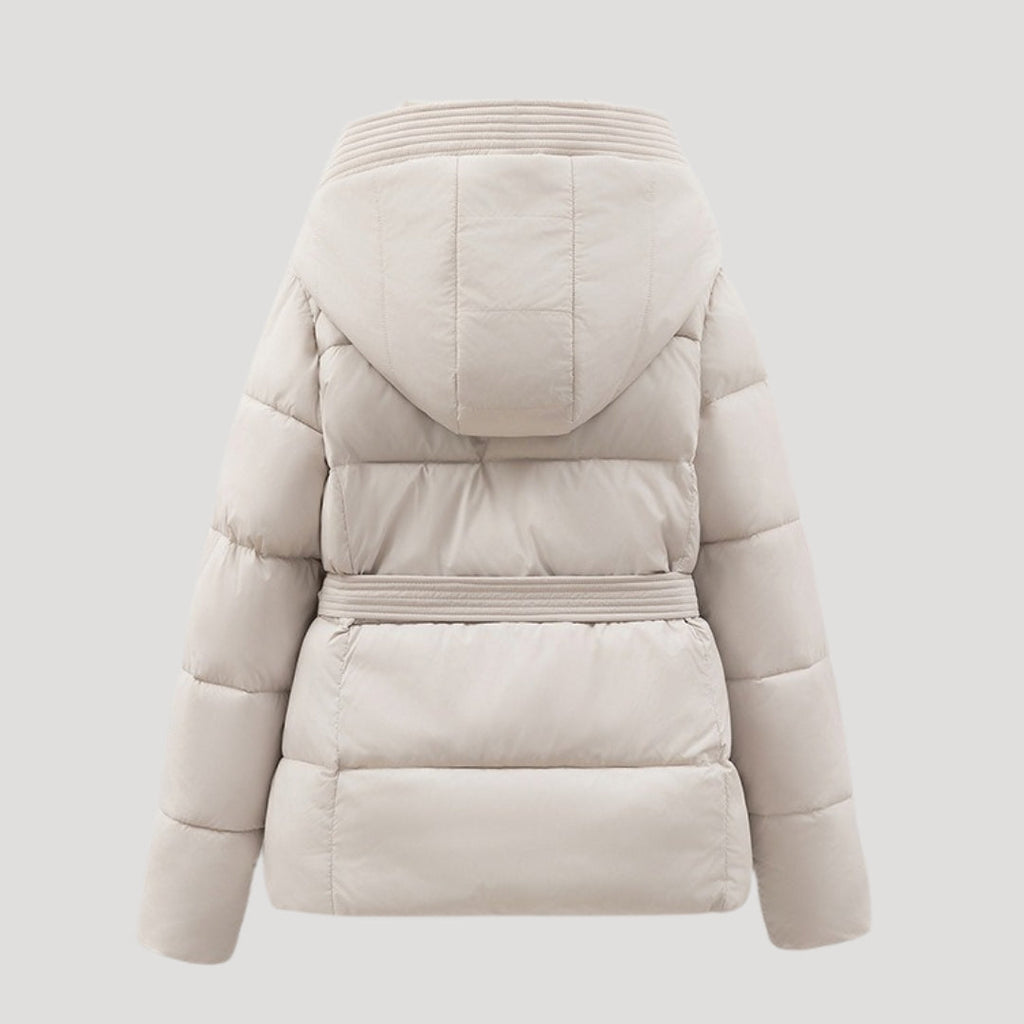 Sophia | Stylish Warm Hooded Black Puffer Jacket for Women 1