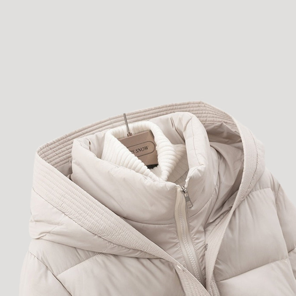 Sophia | Stylish Warm Hooded Black Puffer Jacket for Women 3
