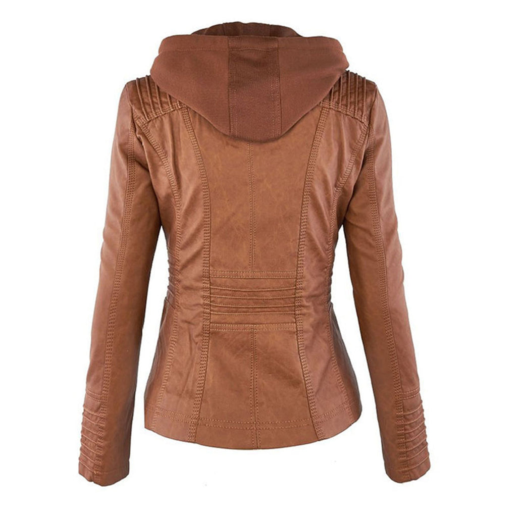 Sophie | Chic Brown Hooded Womens Jacket for All Seasons 2