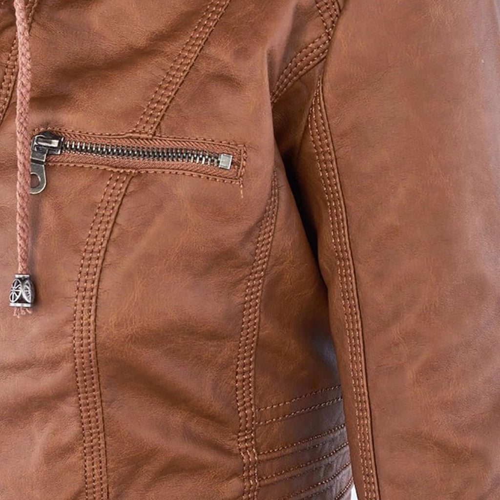 Sophie | Chic Brown Hooded Womens Jacket for All Seasons 3