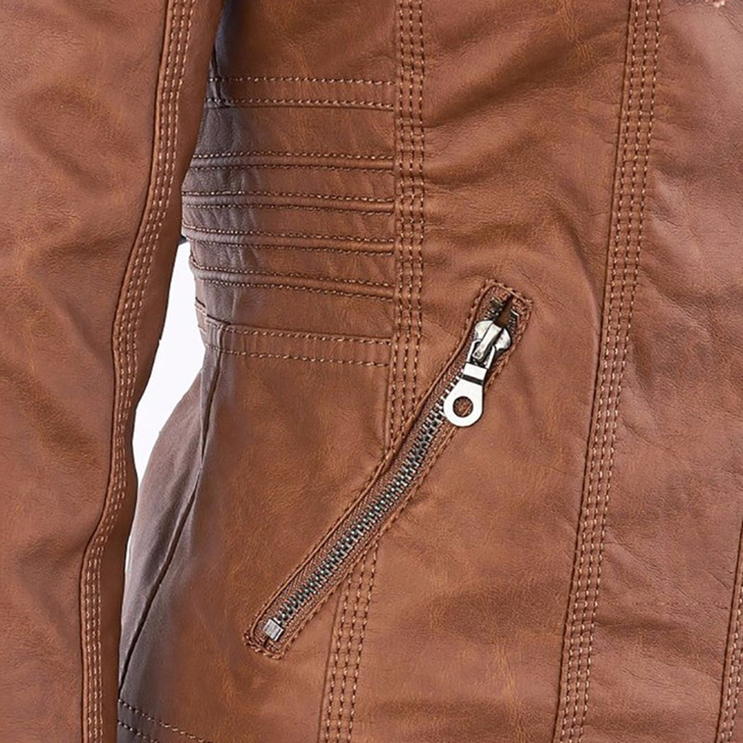 Sophie | Chic Brown Hooded Womens Jacket for All Seasons 4