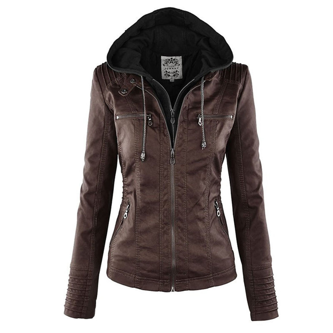 Sophie | Chic Brown Hooded Womens Jacket for All Seasons 6