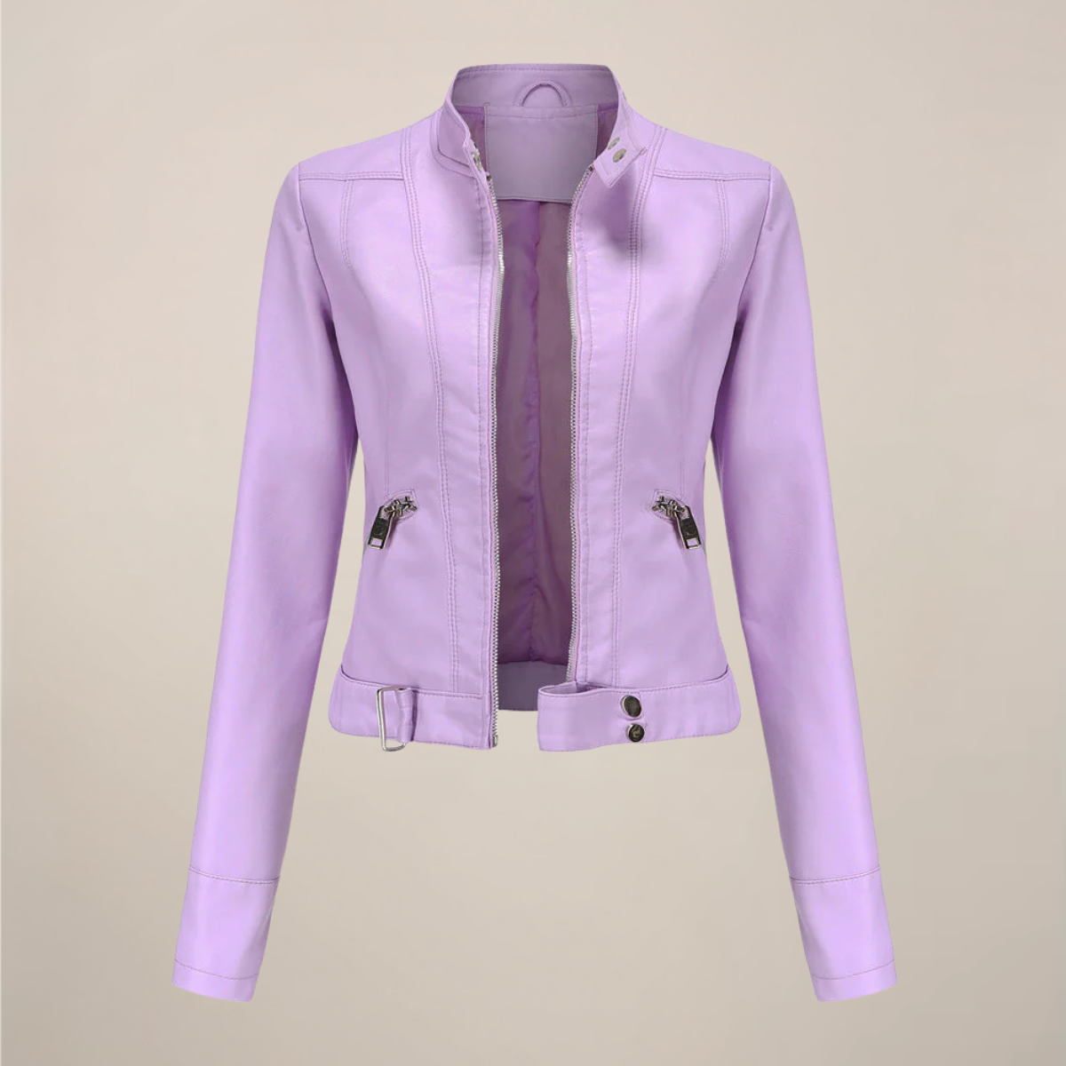 Sophie | Chic Tailored Faux Leather Jacket for Women 3