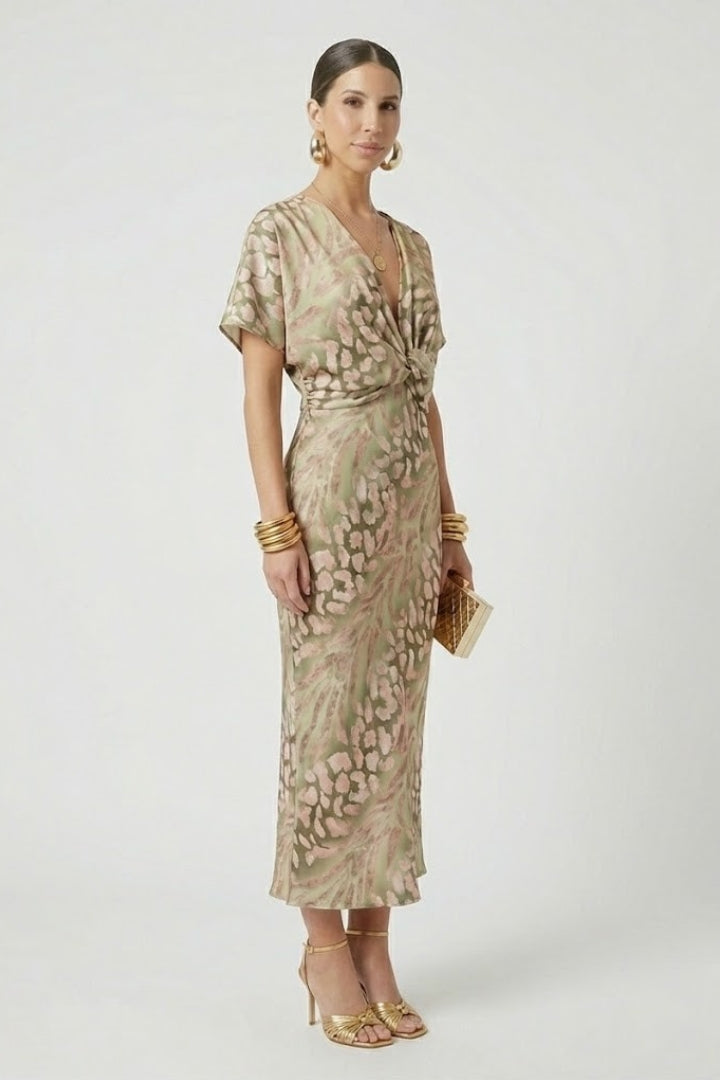 Sophie | Elegant Floral Midi Dress for Summer Weddings 1