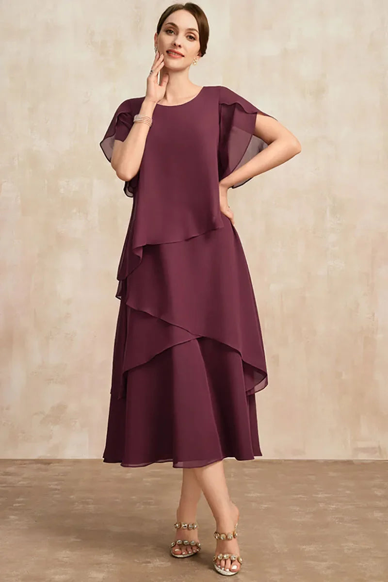Sophie | Elegant Lightweight Chiffon Wedding Guest Dress 0