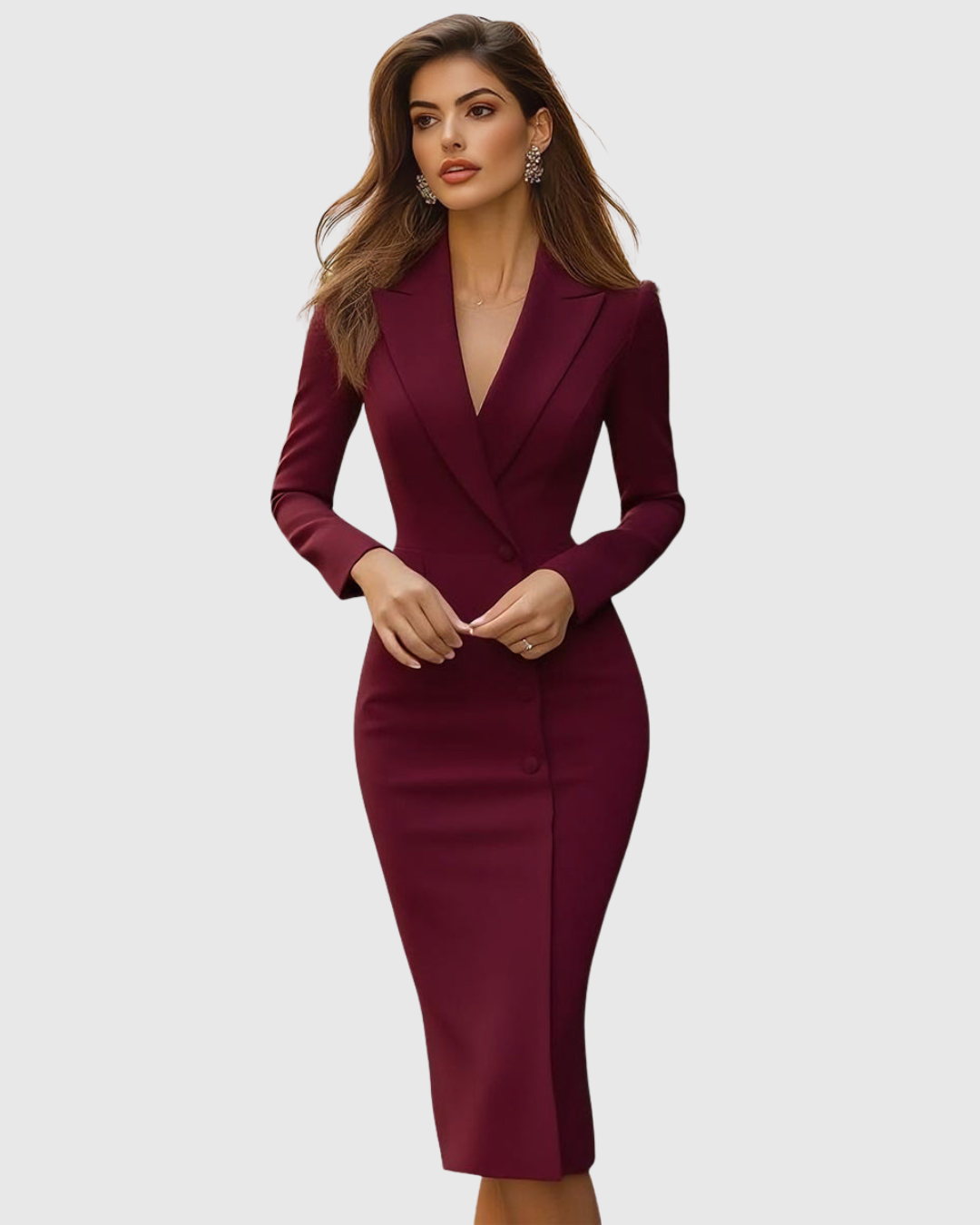 Sophie | Elegant Tailored Wrap Women's Dress for Formal Events 3