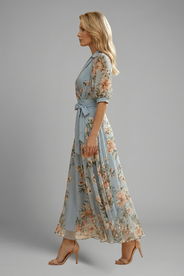 Sophie | Floral Midi Summer Dress for Wedding Guests 1