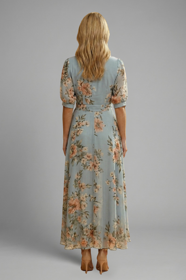Sophie | Floral Midi Summer Dress for Wedding Guests 3