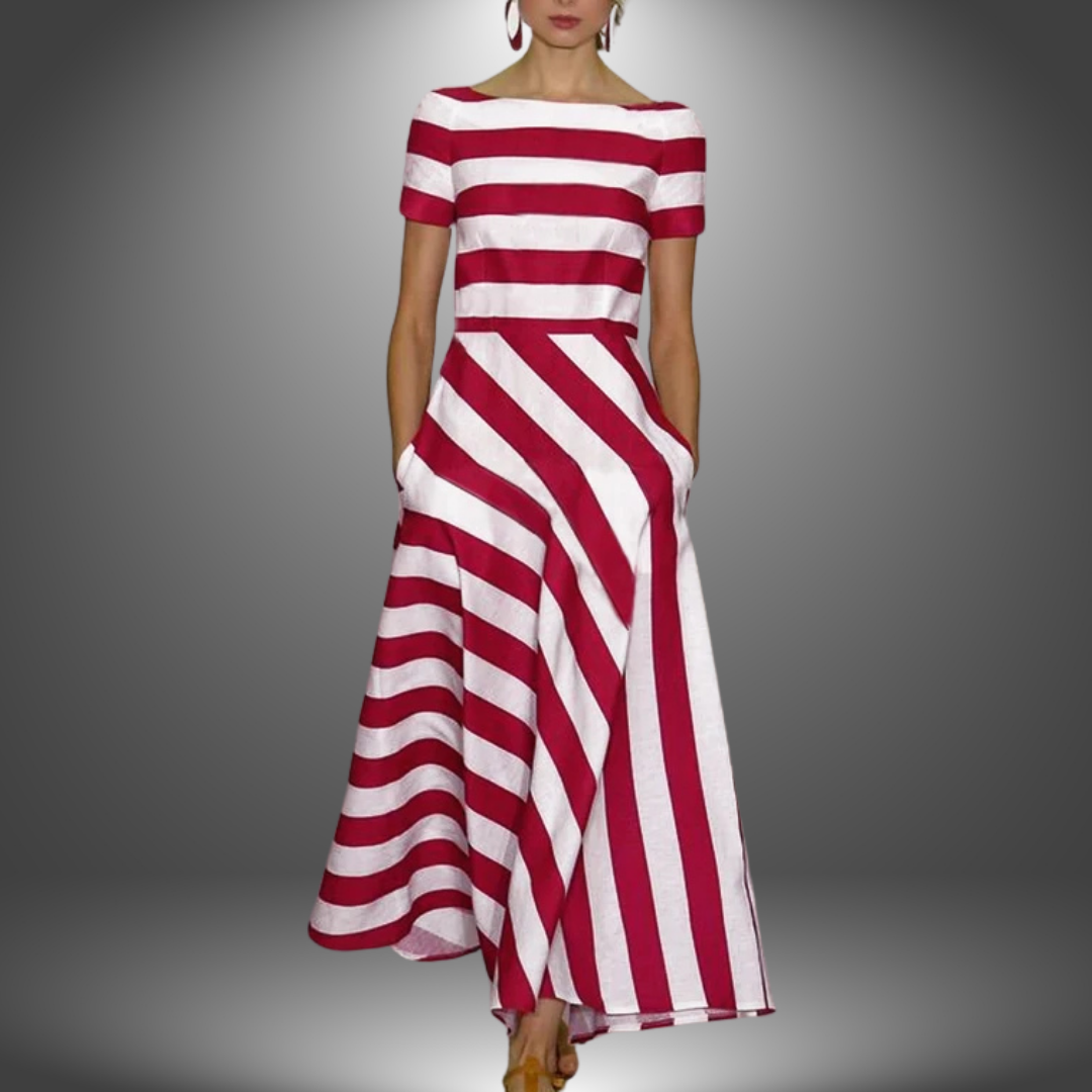 Sophie | Striped A-Line Womens Dress for Summer 0