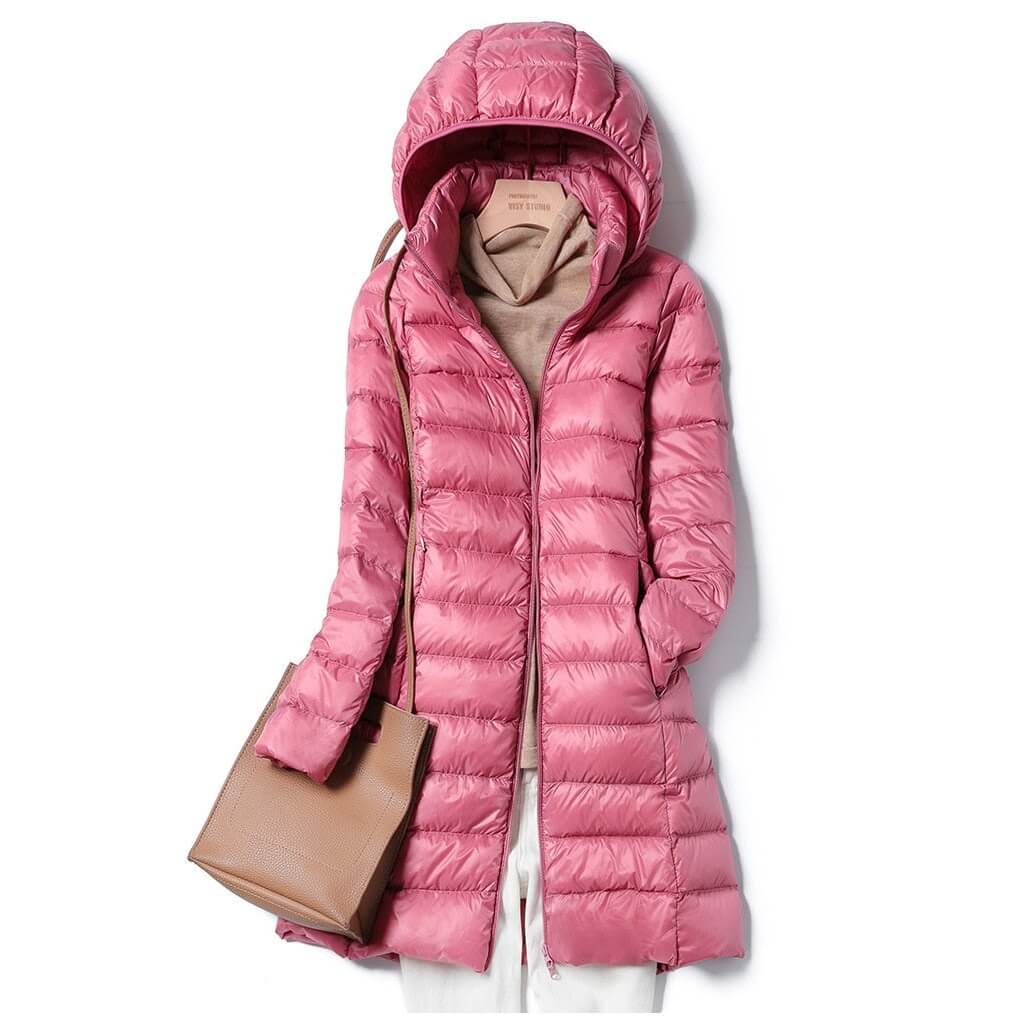 Sophie | Stylish Longline Black Puffer Jacket for Women 3