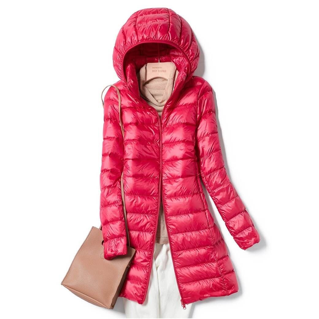 Sophie | Stylish Longline Black Puffer Jacket for Women 4