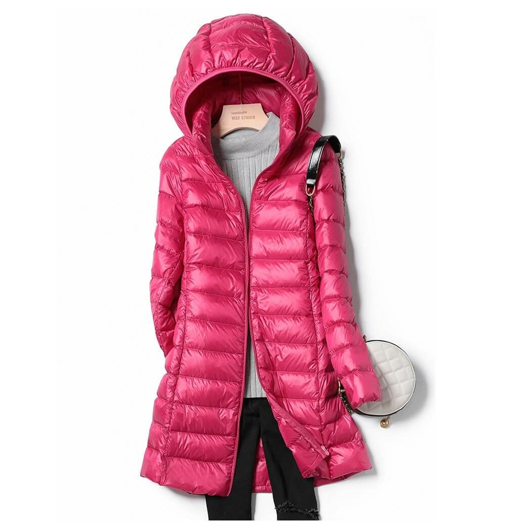 Sophie | Stylish Longline Black Puffer Jacket for Women 5