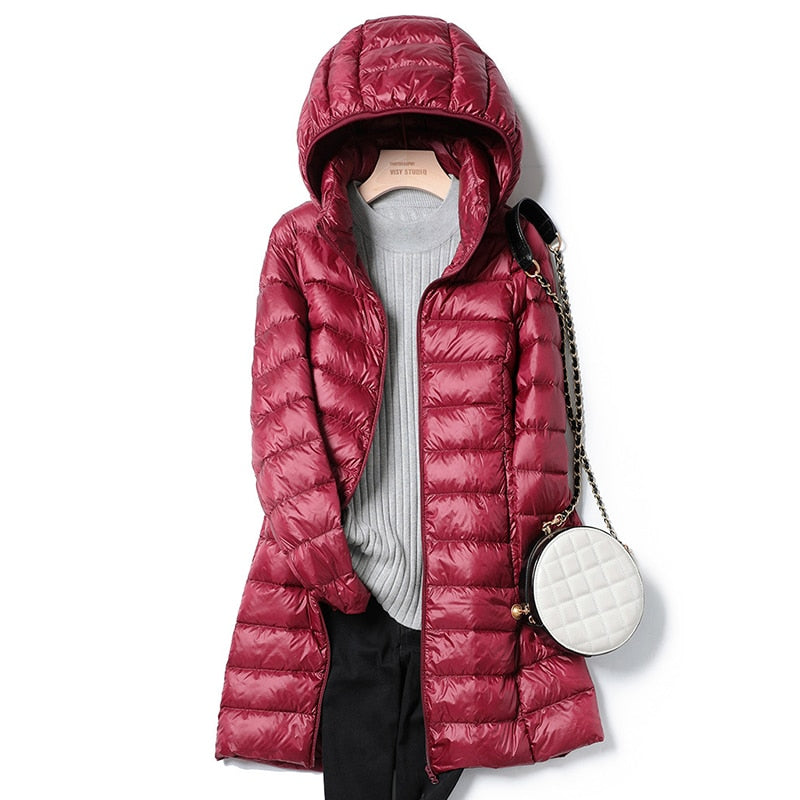 Sophie | Stylish Longline Black Puffer Jacket for Women 6