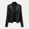 Sophie | Stylish Quilted Leather Women's Jacket with Asymmetric Zip 0