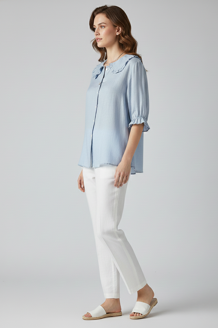 Sophie | Vintage Ruffled Collar Blouse 2