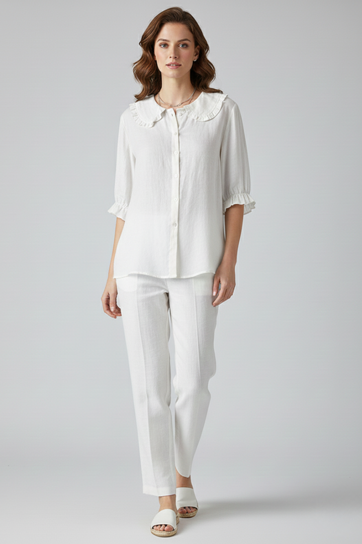 Sophie | Vintage Ruffled Collar Blouse 4