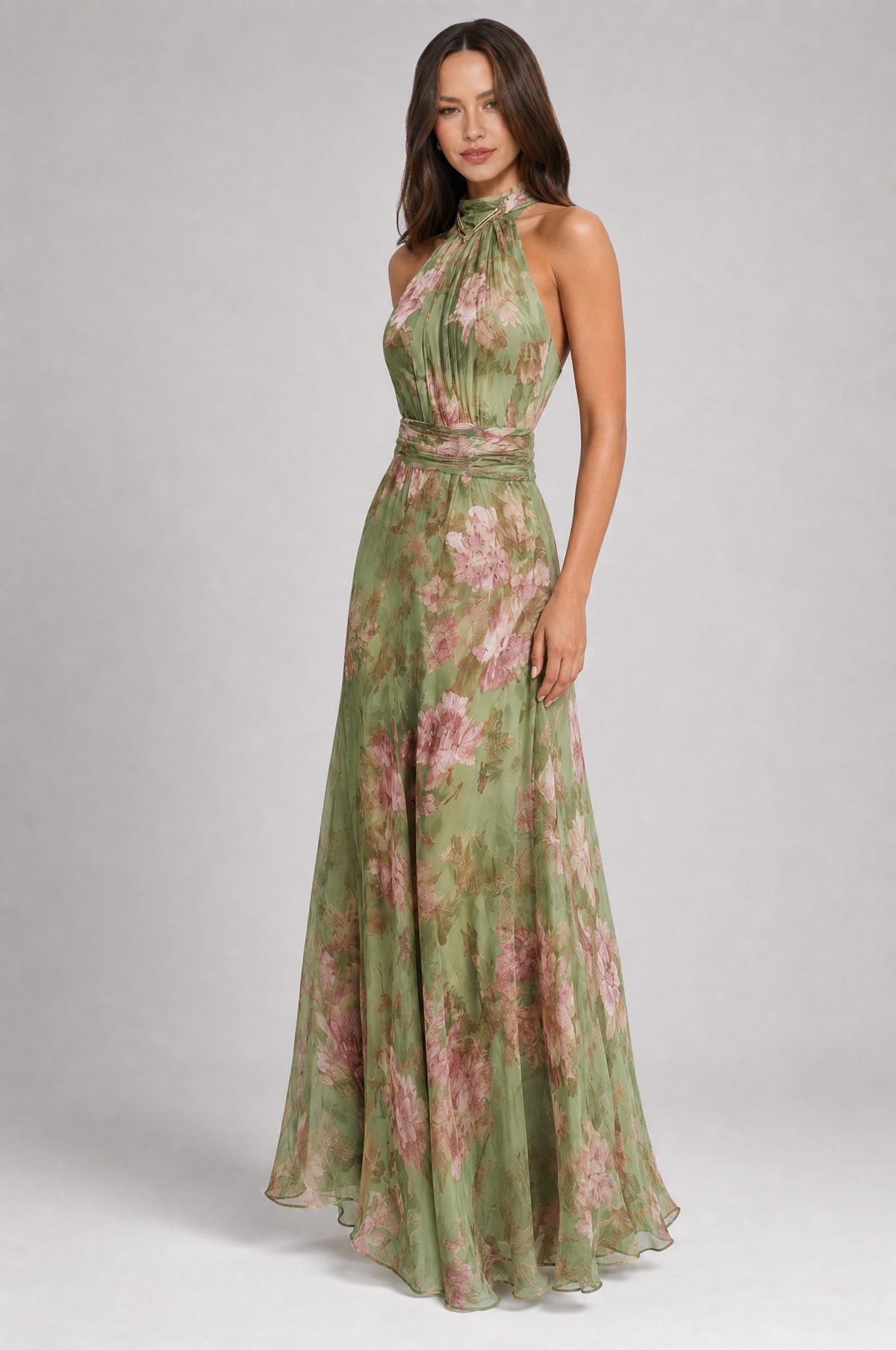 Mia elegant floral maxi dress – product photo 2