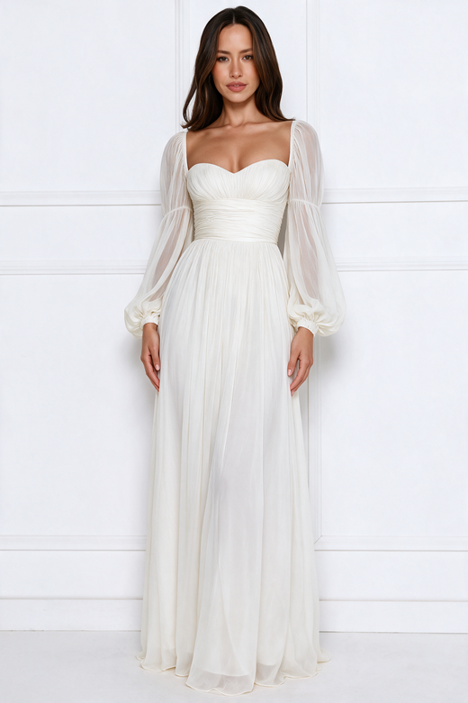 Mia elegant long sleeve maxi dress – product photo 1